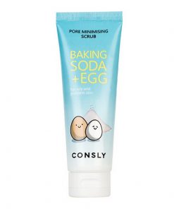 скраб для лица с содой и яичным белком consly baking soda egg pore minimising scrub