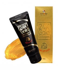 маска-пленка очищающая с 24к золотом eyenlip 24k gold collagen peel off pack