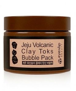 маска очищающая с вулканической глиной eyenlip jeju volcanic clay toks bubble pack