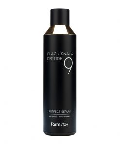 сыворотка с муцином черной улитки и пептидами farmstay black snail & peptide perfect serum