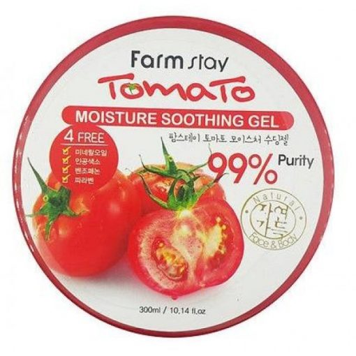 многофункциональный гель с томатом farmstay moisture soothing gel tomato