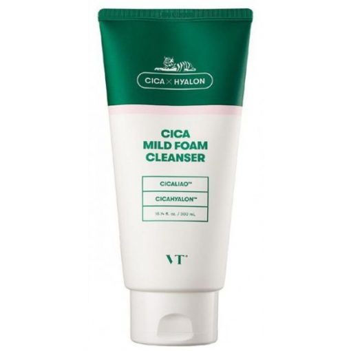 мягкая очищающая пенка с центеллой азиатской vt cosmetics cica mild foam cleanser