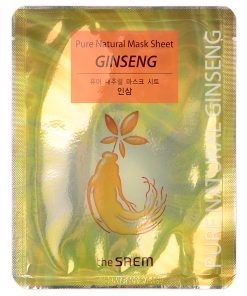 маска тканевая с красным женьшенем the saem pure natural mask sheet ginseng