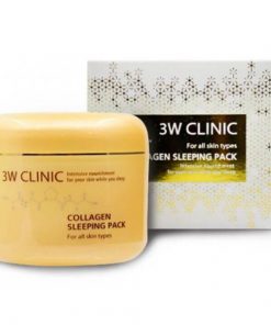 маска для лица ночная с коллагеном 3w clinic collagen sleeping pack