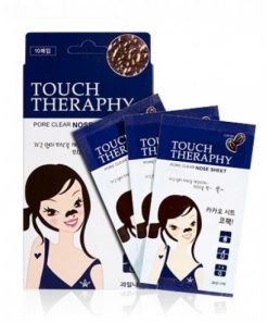 патчи очищающие для носа welcos touch therapy cacao pore clear nose sheet