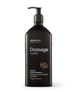 бессульфатный протеиновый шампунь с киноа для поврежденных волос aromatica quinoa protein shampoo