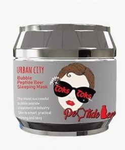 маска для лица ночная пептидная baviphat urban city bubble peptide beer sleeping mask