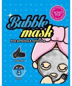 пузырьковая тканевая маска с углем bling pop bubble mask