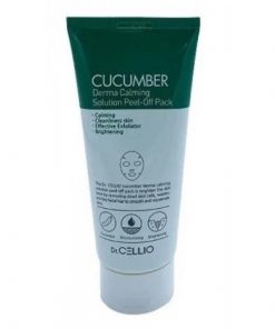 маска для лица с экстрактом огурца dr.cellio  cucumber derma calming solution peel off pack