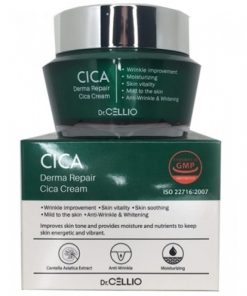 крем для лица восстанавливающий с центеллой азиатской dr.cellio  derma repair cica cream
