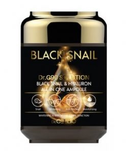 сыворотка с муцином черной улитки и гиалуроном dr.cellio  g90 black snail hyaluron all in one ampoule