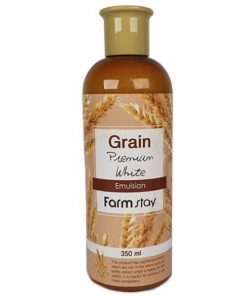 выравнивающая эмульсия с экстрактом ростков пшеницы farmstay grain premium white emulsion