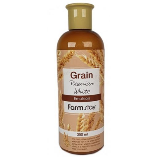 выравнивающая эмульсия с экстрактом ростков пшеницы farmstay grain premium white emulsion