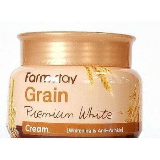 осветляющий крем с маслом ростков пшеницы farmstay grain premium white cream
