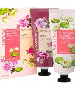 набор кремов для рук farmstay pink flower blooming hand cream 2 set