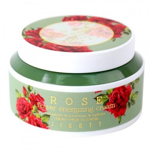 тонизирующий крем с экстрактом розы jigott rose flower energizing cream