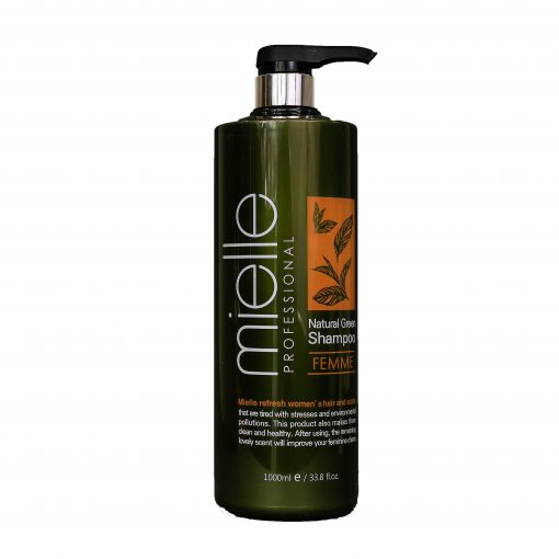 освежающий шампунь с ментолом и экстрактами растений jps mielle professional natural green shampoo femme