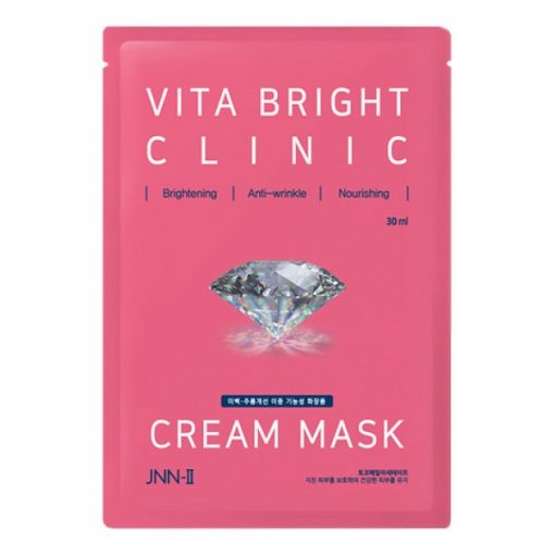 маска тканевая для яркости кожи jungnani jnn-ii vita bright clinic cream mask