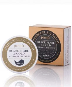 патчи для кожи вокруг глаз гидрогелевые c черным жемчугом petitfee black pearl&gold hydrogel eye patch