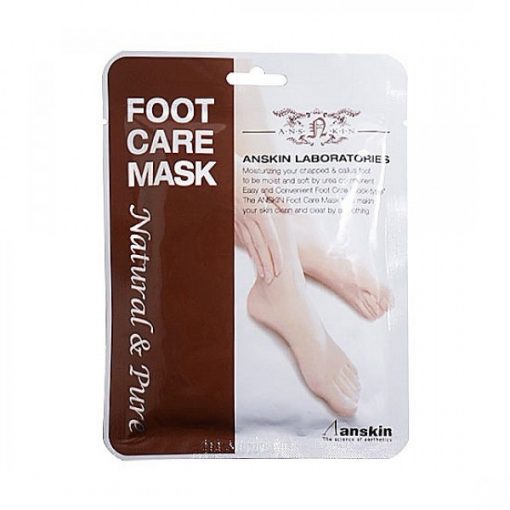 маска для ног увлажняющая anskin natural & pure foot moisture mask