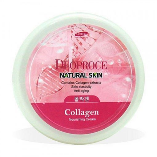 крем для лица и тела с морским коллагеном deoproce natural skin collagen nourishing cream