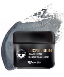 маска для лица пузырьковая secret skin black head bubble clay mask