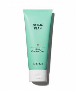 очищающая пенка для чувствительной кожи the saem derma plan green cleansing foam