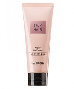 крем-контур для вьющихся волос the saem silk hair repair curl cream