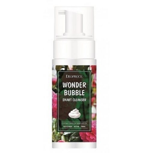 умная пенка для умывания и снятия макияжа deoproce wonder bubble smart cleanser