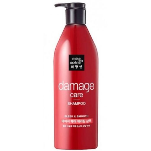 восстанавливающий шампунь для повреждённых волос mise en scene damage care shampoo