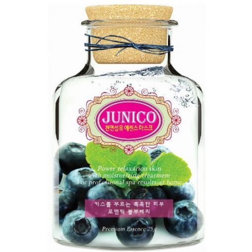 маска тканевая c экстрактом черники mijin junico blueberry essence mask