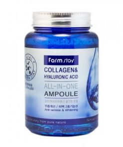 ампульная сыворотка с гиалуроновой кислотой и коллагеном farmstay collagen hyaluronic acid all-in-one ampoule