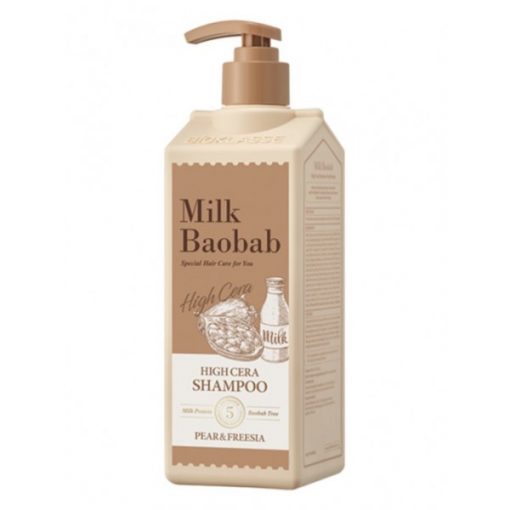 шампунь для волос с ароматом груши и фрезии milkbaobab high cera shampoo pear & freesia
