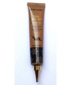 крем для глаз с экстрактом улитки 3w clinic snail eye cream anti wrinkle