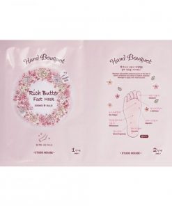 маска для ног etude house  hand bouguet rich butter foot mask