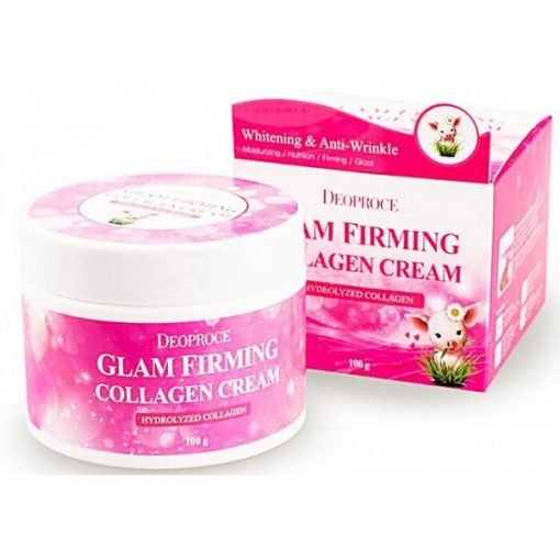 крем для лица подтягивающий коллагеновый deoproce moisture glam firming collagen cream