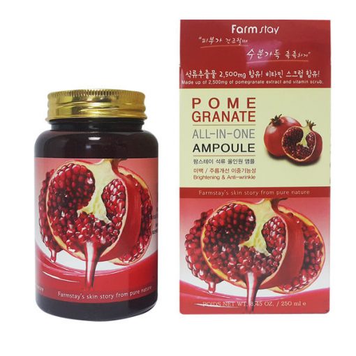 ампульная сыворотка для лица с экстрактом граната farmstay pomegranate all-in one ampoule