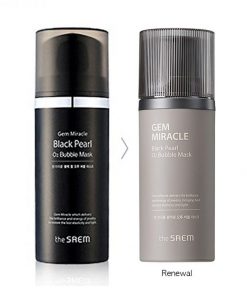 маска кислородная с экстрактом жемчуга the saem gem miracle black pearl o2 bubble mask new