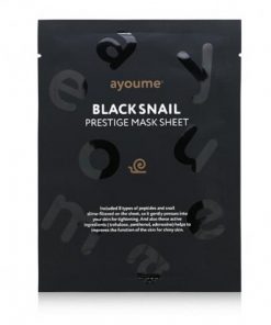 маска тканевая с муцином черной улитки ayoume black snail prestige mask sheet