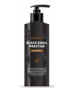 шампунь для волос с муцином улитки ayoume black snail prestige shampoo