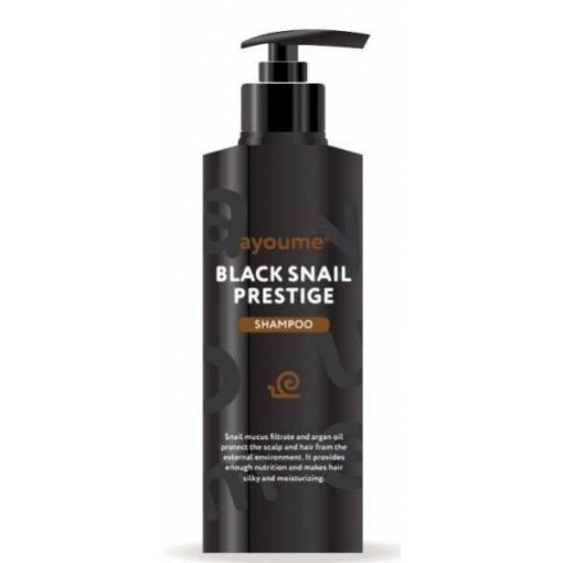 шампунь для волос с муцином улитки ayoume black snail prestige shampoo