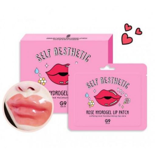 патчи для губ berrisom g9 rose hydrogel lip patch