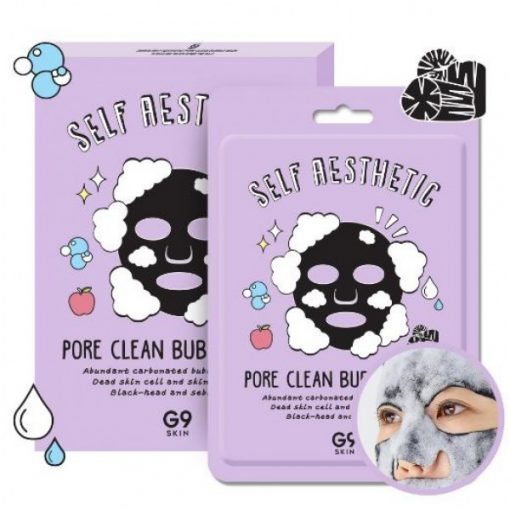 маска для лица тканевая berrisom g9 skin self aesthetic poreclean bubble mask