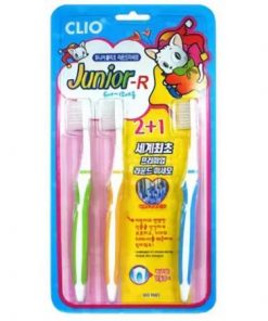 набор зубных щеток clio junior r 2+1 toothbrush