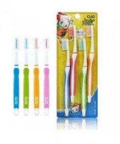 набор зубных щеток clio new junior clio normal toothbrush 4