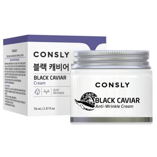 крем для лица против морщин с экстрактом черной икры consly black caviar anti-wrinkle cream