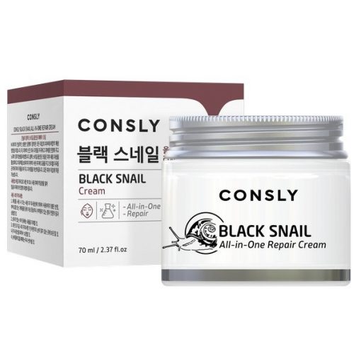 крем для лица многофункциональный восстанавливающий с муцином черной улитки consly black snail all-in-one repair cream