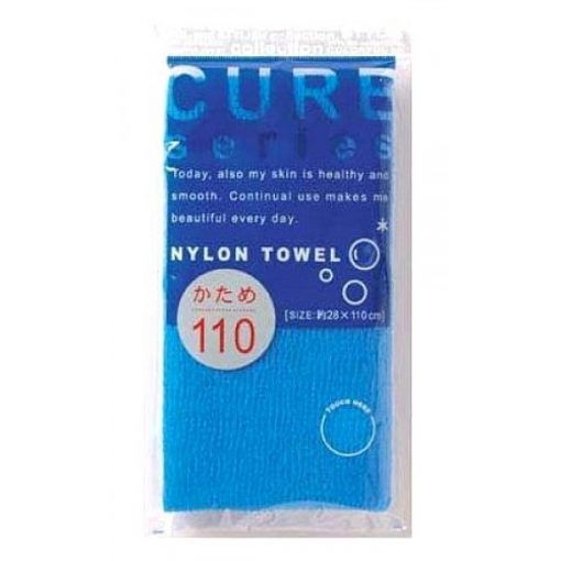мочалка для тела жесткая (синяя) o:he cure nylon towel hard blue