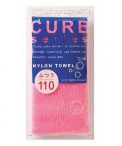 мочалка для тела средней жесткости (розовая) o:he cure nylon towel (regular)
