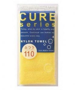 мочалка для тела средней жесткости (желтая) o:he cure nylon towel regular yellow